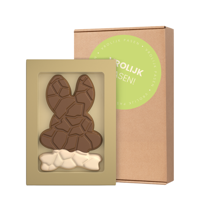 Vrolijk pasen paashaas duo