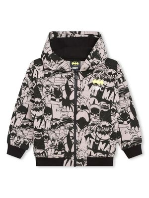 Dkny Kids x Batman hoodie zippé à imprimé graphique - Noir