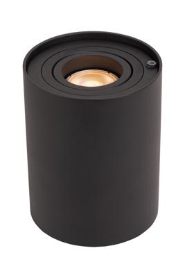 Lucide TUBE - Tafellamp - Ø 9,6 cm - LED 3 StepDim - GU10 - 1x5W 2700K - Zwart