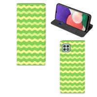 Samsung Galaxy A22 5G | Hoesje met Magneet | Waves Green