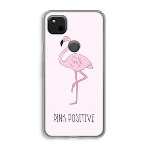 Pink positive: Google Pixel 4a Transparant Hoesje