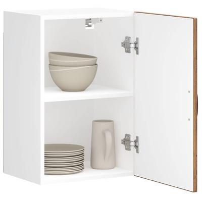 Keukenwandkast Lucca bewerkt hout oud houtkleurig