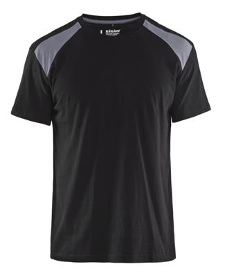 Blåkläder T-Shirt bicolour 33791042 | Zwart/Grijs | Maat XL - 7330509604854