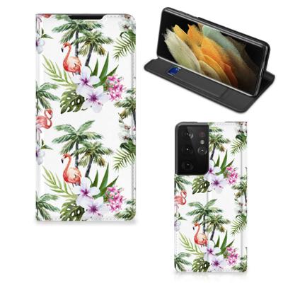 Samsung Galaxy S21 Ultra | Hoesje maken | Flamingo Palms