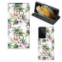 Samsung Galaxy S21 Ultra | Hoesje maken | Flamingo Palms