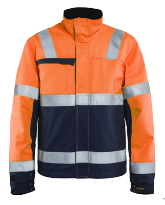 Blåkläder Multinorm winterjas 40691513 | High-Vis Oranje/Marineblauw | Maat L - 7330509716731