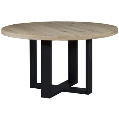 Rocks Eettafel Eiken Rond 130cm met U-poot