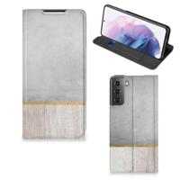 Samsung Galaxy S21 Plus Book | Wallet Case | Wood Concrete
