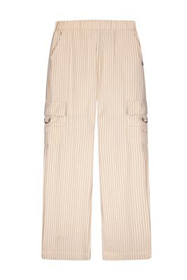 Like Flo zomer cargo broek meisjes teens - creme, gestreept - Fever