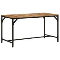Eettafel 140x70x75 cm massief hout ruw mangohout