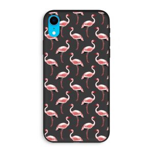 Flamingoprint groen: iPhone XR Biologisch afbreekbaar hoesje