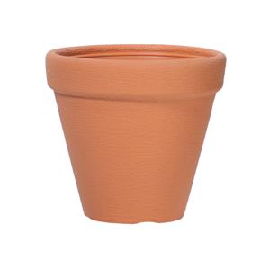 Plantenpot/bloempot Classic Garden - buiten/binnen - kunststof - terracotta - D45 x H39 cm