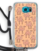 Kameel: Samsung Galaxy S6 Transparant Hoesje met koord