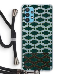Moroccan tiles: Samsung Galaxy A32 4G Transparant Hoesje met koord