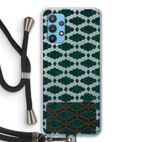 Moroccan tiles: Samsung Galaxy A32 4G Transparant Hoesje met koord