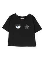 Chiara Ferragni Kids t-shirt en coton à imprimé Eyelike - Noir - thumbnail