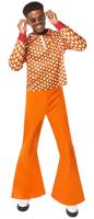 70's Hippiekostuum Heren Oranje 70's Hippiekostuum Heren Oranje