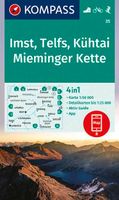 Wandelkaart 35 Imst - Telfs - Kühtai - Mieminger Kette | Kompass