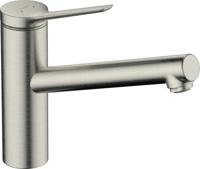 Hansgrohe Zesis M33 ééngreeps keukenmengkraan 150 LowPressure 1jet, rvs look