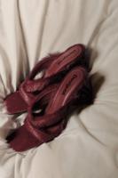 Sandalen met hartvormige pels studio - RED - 38 Sandalen met hartvormige pels studio - RED - 38