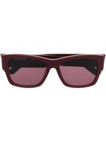 Balenciaga Eyewear Zonnebril met vierkant montuur - Rood - thumbnail