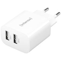 Intenso W24AA USB-oplader 24 W 2x USB-A Wit Binnen