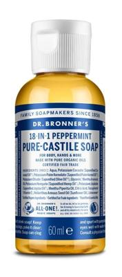 Dr Bronners Liquid soap peppermint 60 Milliliter