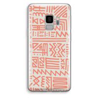 Marrakech Pink: Samsung Galaxy S9 Transparant Hoesje - thumbnail