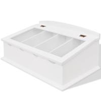VidaXL Besteklade mdf wit barok stijl