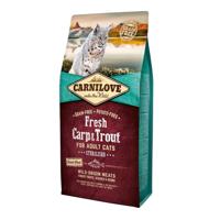CARNILOVE Kat Gesteriliseerd Verse Karper en Forel - droog kattenvoer - 6 kg