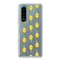 Ananas: Sony Xperia 5 III Transparant Hoesje