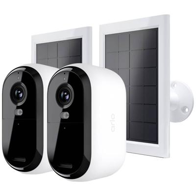 ARLO BUNDLE ESSENTIAL2 2K OUTDOOR CAMERA 2-PACK + 2-SOLAR PANEL VMK3250-100EUS IP-Bewakingscameraset Met 2 cameras 2688 x 1520 Pixel