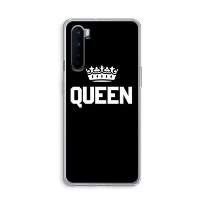 Queen zwart: OnePlus Nord Transparant Hoesje