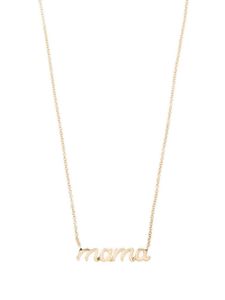 Ef Collection collier Script Mama en or 14ct à pendentif