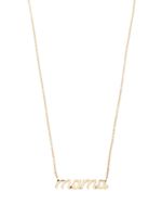 Ef Collection collier Script Mama en or 14ct à pendentif