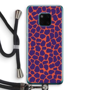 Purple Giraffe: Huawei Mate 20 Pro Transparant Hoesje met koord