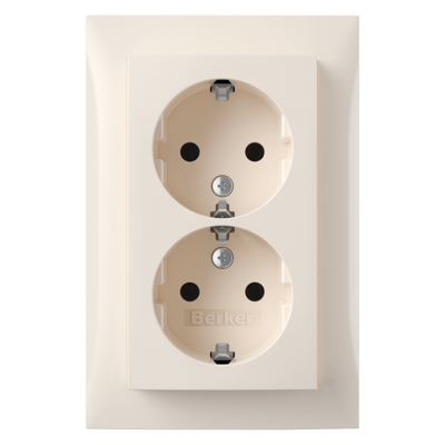 Berker B S1 Inb Contactdoos | 2V | RA | Cr - 66.032.51