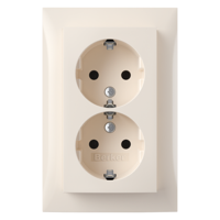 Berker B S1 Inb Contactdoos | 2V | RA | Cr - 66.032.51