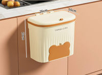 EcoBin Keuken & Badkamer Wandprullenbak - 8.5L / 12L Met Deksel EcoBin Keuken & Badkamer Wandprullenbak - 8.5L / 12L Met Deksel