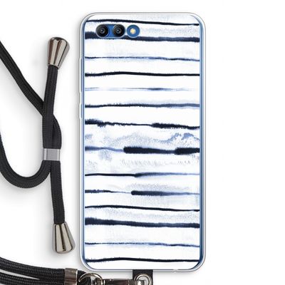 Ink Stripes: Honor 10 Transparant Hoesje met koord