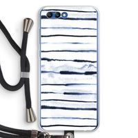 Ink Stripes: Honor 10 Transparant Hoesje met koord
