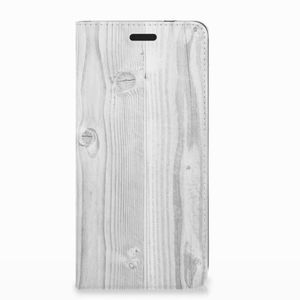 Nokia 3.1 (2018) Book Wallet Case White Wood