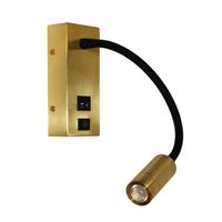Artdelight Wandlamp Easy USB mat goud - thumbnail