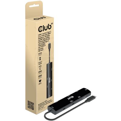 Club 3D USB4 Gen3x2 Type-C, 6-in-1 hub usb-hub