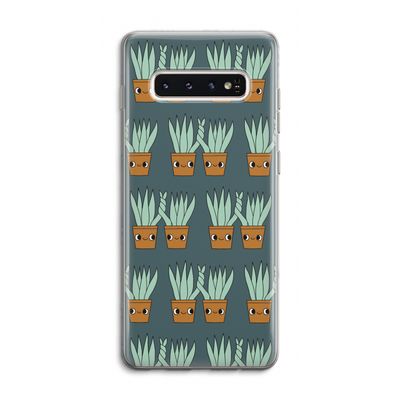 Sansevieria: Samsung Galaxy S10 4G Transparant Hoesje
