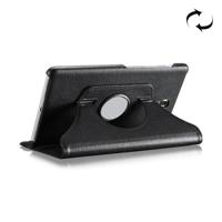 Litchi textuur horizontaal flip 360 graden rotatie lederen Case voor Galaxy Tab een 10.5 T590/T595/T597, met houder (zwart)