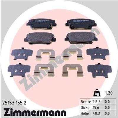 Remblokkenset, schijfrem 251531552