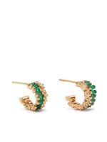 Suzanne Kalan petites boucles d'oreilles Short Stack en or 18ct - thumbnail