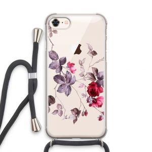 Mooie bloemen: iPhone 7 Transparant Hoesje met koord