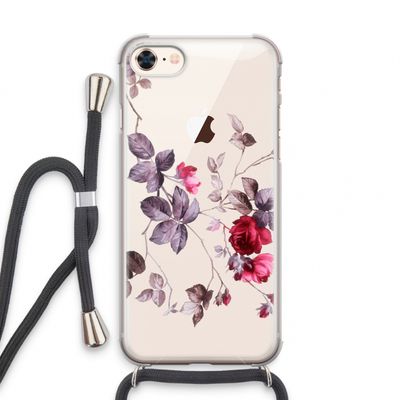 Mooie bloemen: iPhone 7 Transparant Hoesje met koord